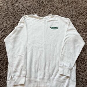 Summer Fridays White Crewneck